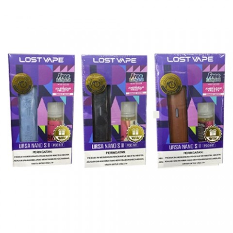 Bundle Kit Lostvape Ursa Nano S II X American Fruity Strawberry 12MG 15ML