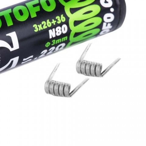 [12148] WOTOFO Prebuild Coil 3mm ID Framed Staple Clapton